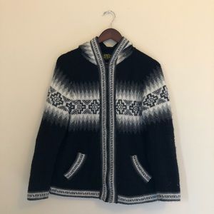 American Southside || Alpaca/wool zip up jacket